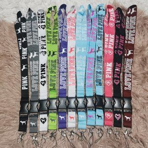Love Pink Key Lanyards